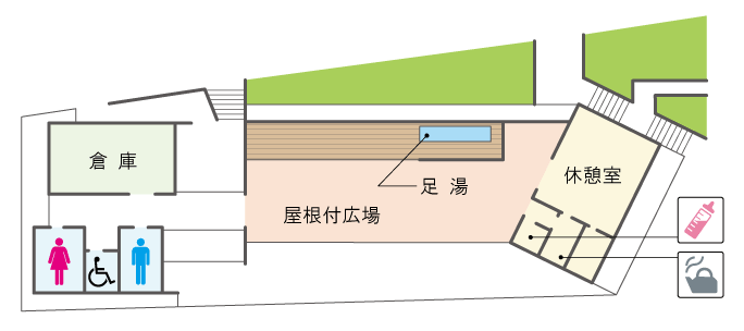 レストハウス平面図